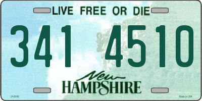 NH license plate 3414510