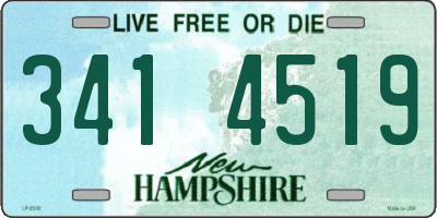 NH license plate 3414519