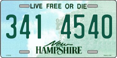 NH license plate 3414540