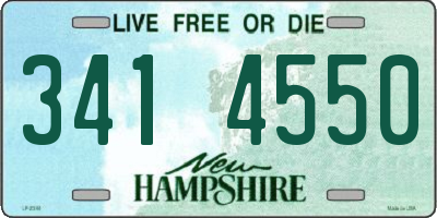 NH license plate 3414550