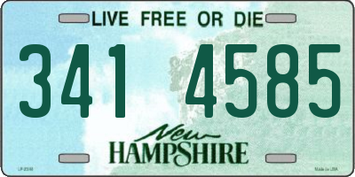 NH license plate 3414585