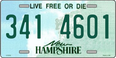 NH license plate 3414601