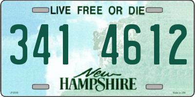NH license plate 3414612