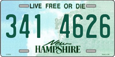 NH license plate 3414626