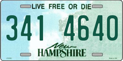 NH license plate 3414640