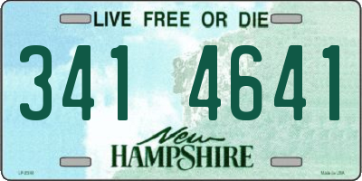 NH license plate 3414641
