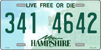 NH license plate 3414642