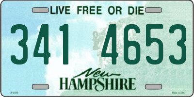 NH license plate 3414653