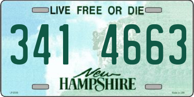 NH license plate 3414663