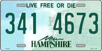 NH license plate 3414673