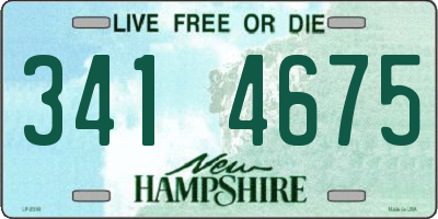 NH license plate 3414675