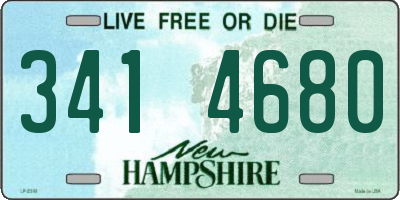 NH license plate 3414680