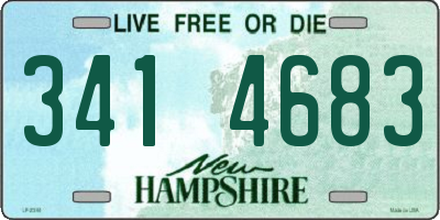 NH license plate 3414683