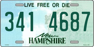NH license plate 3414687