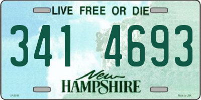 NH license plate 3414693