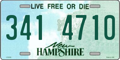 NH license plate 3414710