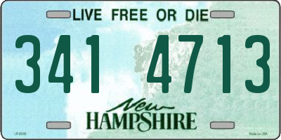 NH license plate 3414713