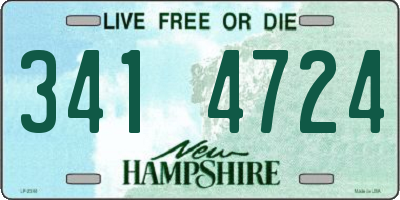 NH license plate 3414724