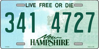 NH license plate 3414727