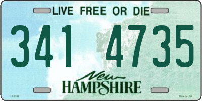 NH license plate 3414735