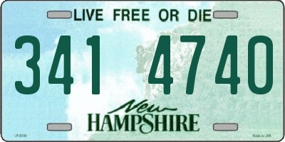 NH license plate 3414740