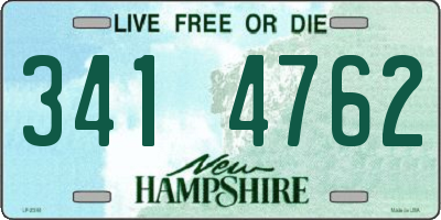 NH license plate 3414762