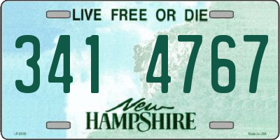 NH license plate 3414767