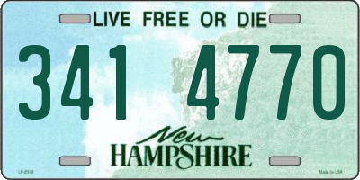 NH license plate 3414770