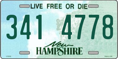 NH license plate 3414778