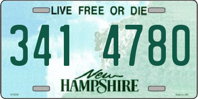 NH license plate 3414780