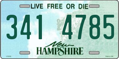NH license plate 3414785