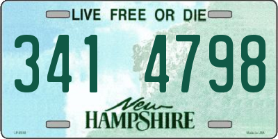 NH license plate 3414798