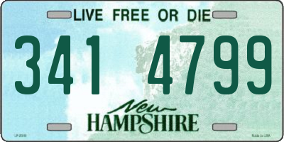 NH license plate 3414799