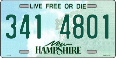 NH license plate 3414801