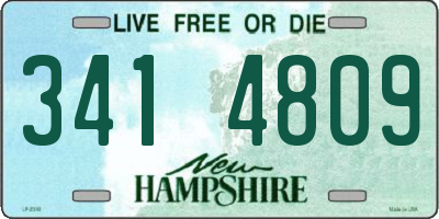NH license plate 3414809