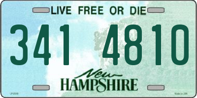 NH license plate 3414810