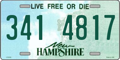 NH license plate 3414817