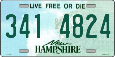 NH license plate 3414824