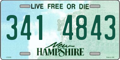 NH license plate 3414843