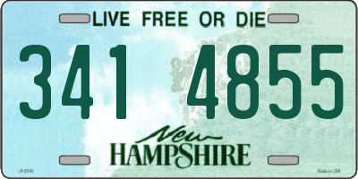 NH license plate 3414855
