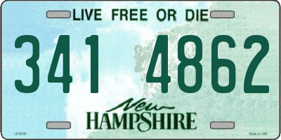 NH license plate 3414862