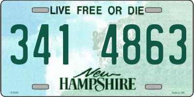 NH license plate 3414863