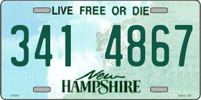 NH license plate 3414867
