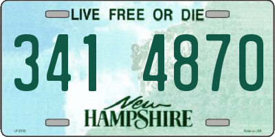 NH license plate 3414870