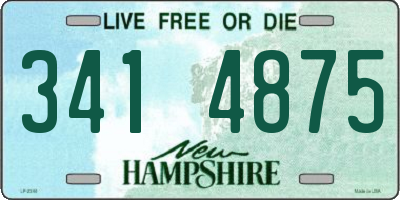 NH license plate 3414875
