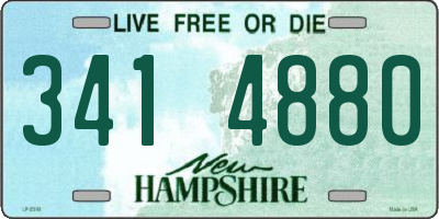 NH license plate 3414880