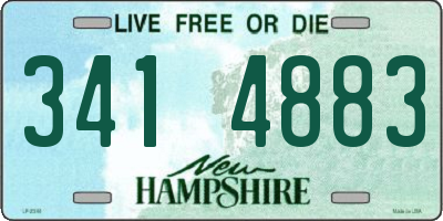 NH license plate 3414883