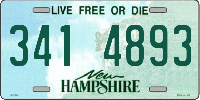 NH license plate 3414893