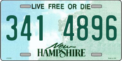 NH license plate 3414896