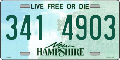 NH license plate 3414903